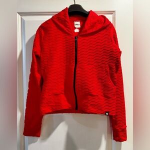Booty By Brabants Red Textured Zip-Up Hoodie